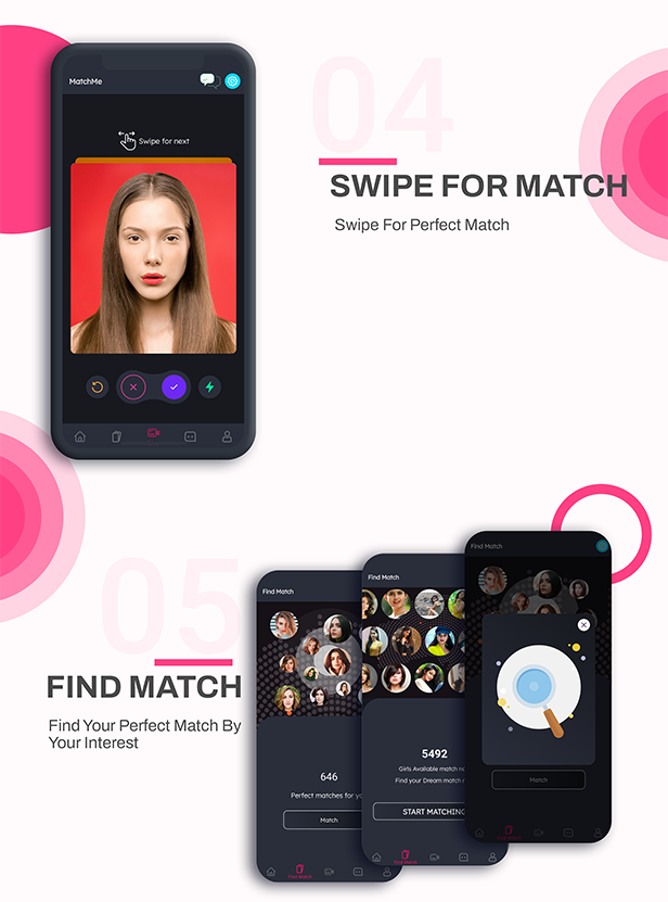 DateMe- Dating App Pro| (Live Stream, Random Video Call, Match, Videos From Server, In-app Buy) - 8