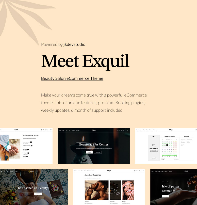 Exquil – Beauty Salon eCommerce Theme - 10