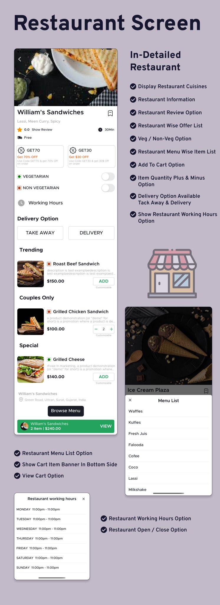 Multi Restaurant - Yönetici Panelli Yemek siparişi Android Uygulaması - 7