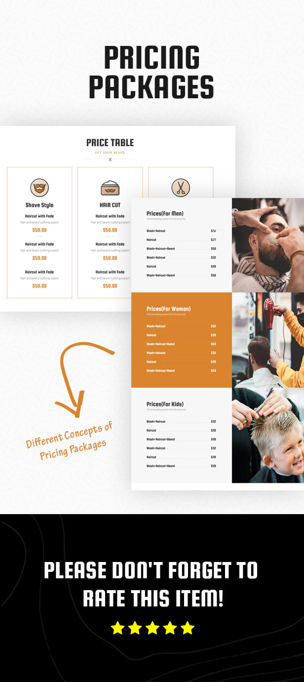 HairCutter - Barber, Beauty Shop and Salon Responsive HTML Template - 5