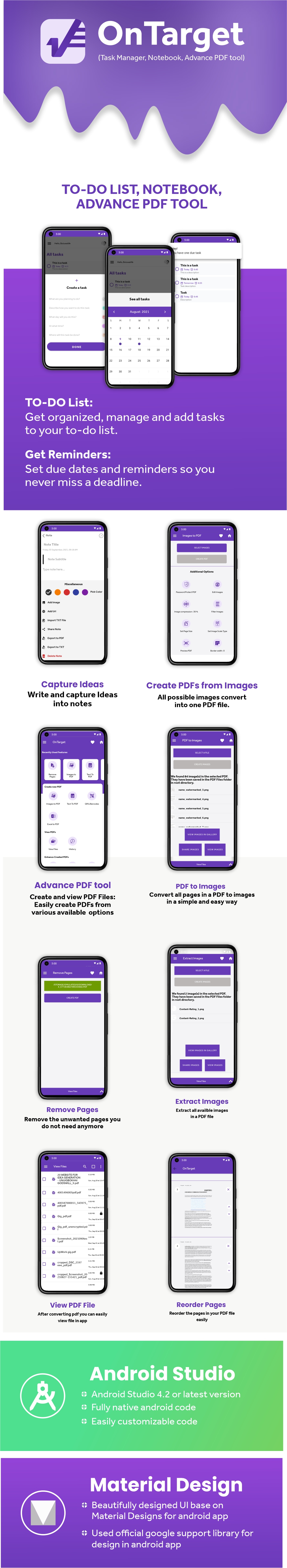 OnTarget: Notebook, Task Manager, Advance PDF tool