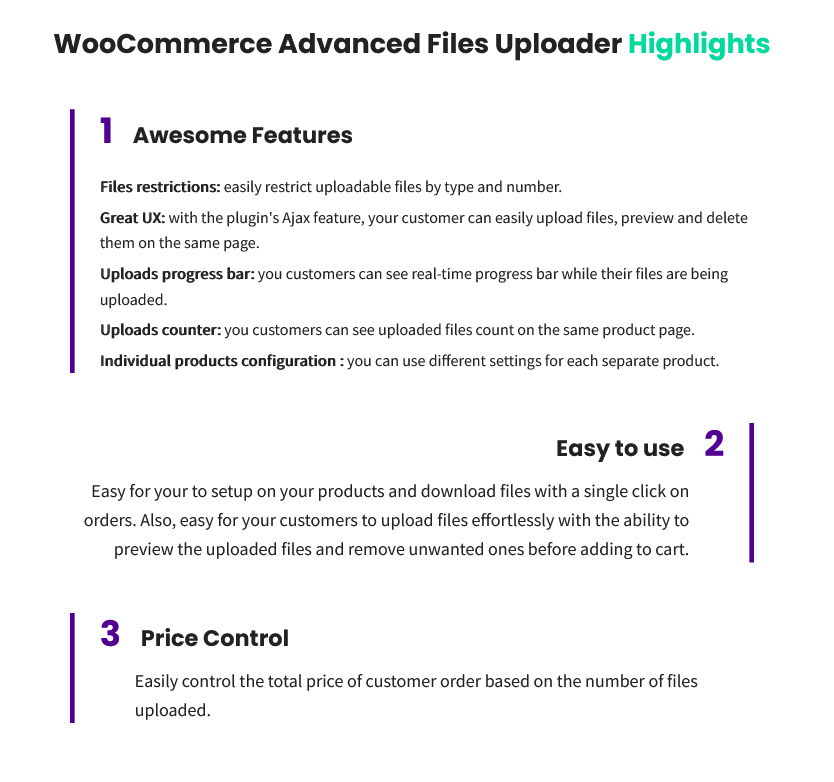 WooCommerce Advanced Files Uploader - 1