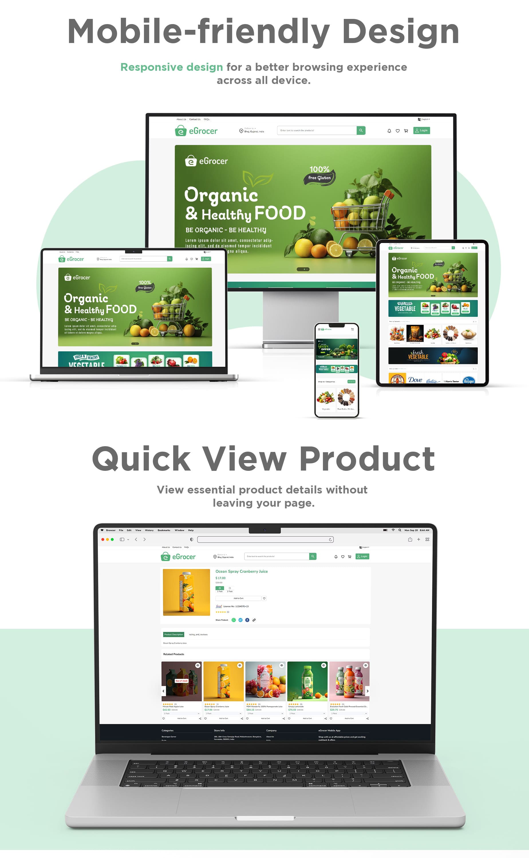 eGrocer - Online Multi Vendor Grocery Store, eCommerce Flutter Full App | Admin Panel | Web Version - 23