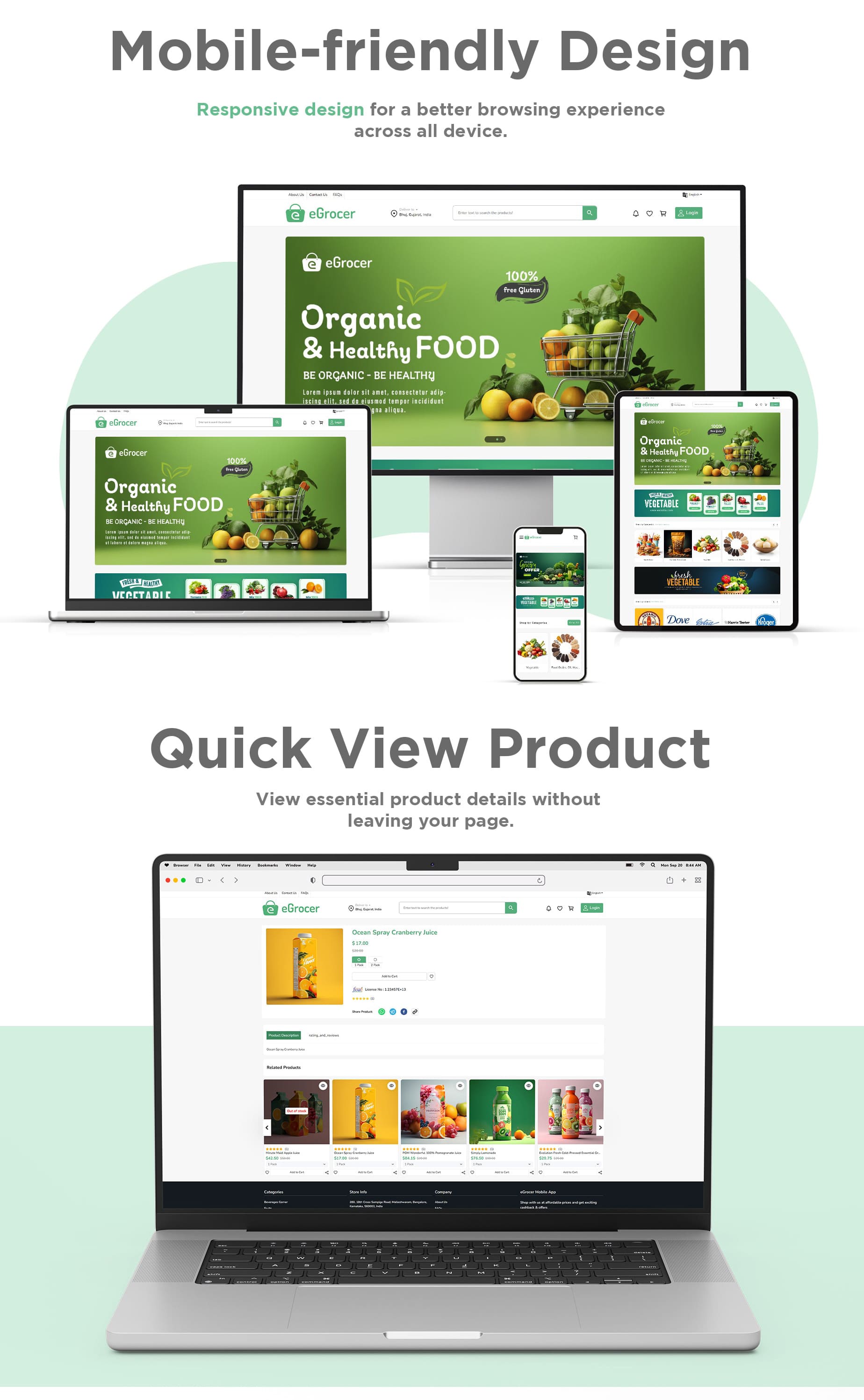 eGrocer - Online Multi Vendor Grocery Store, eCommerce Flutter Full App | Admin Panel | Web Version - 22