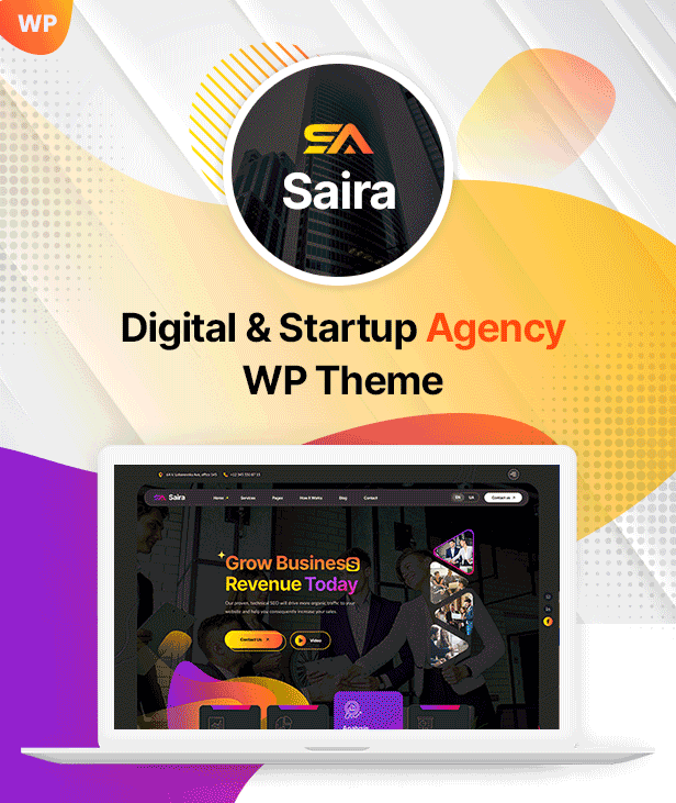 Saira - Digital Agency WordPress Theme - 6