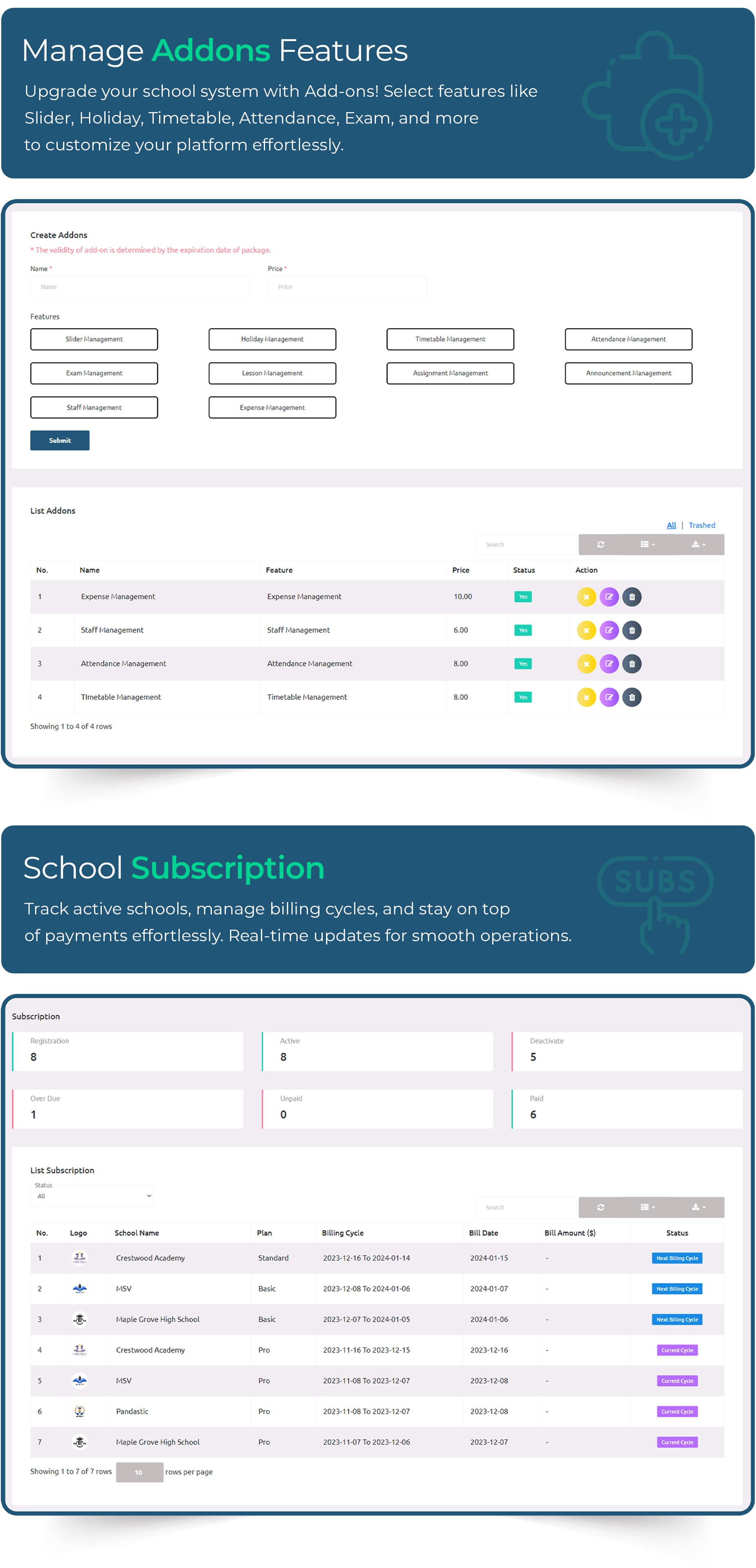 eSchool SaaS - School Management System with Student | Parents Flutter App | Laravel Admin - 23