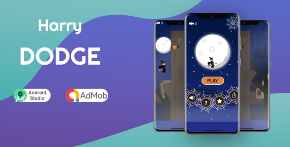 Harry Dodge ( Android Studio + Admob + Multiple Characters + Reward Video Ads )