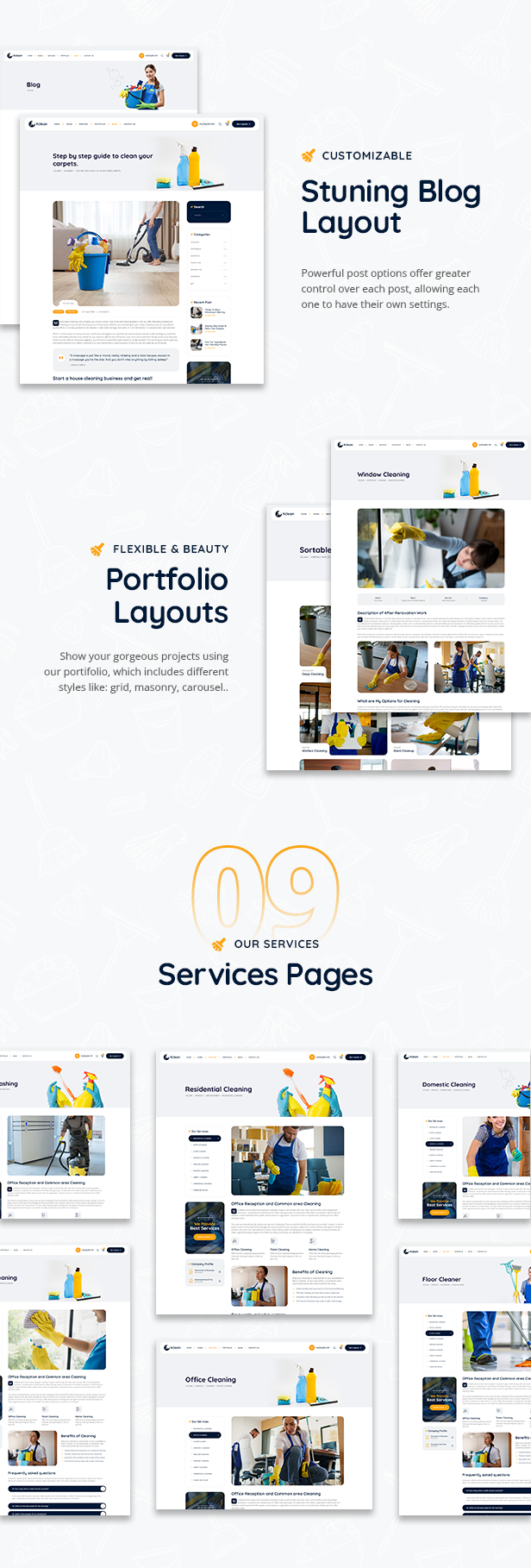 Xcleen - Cleaning Services WordPress Theme