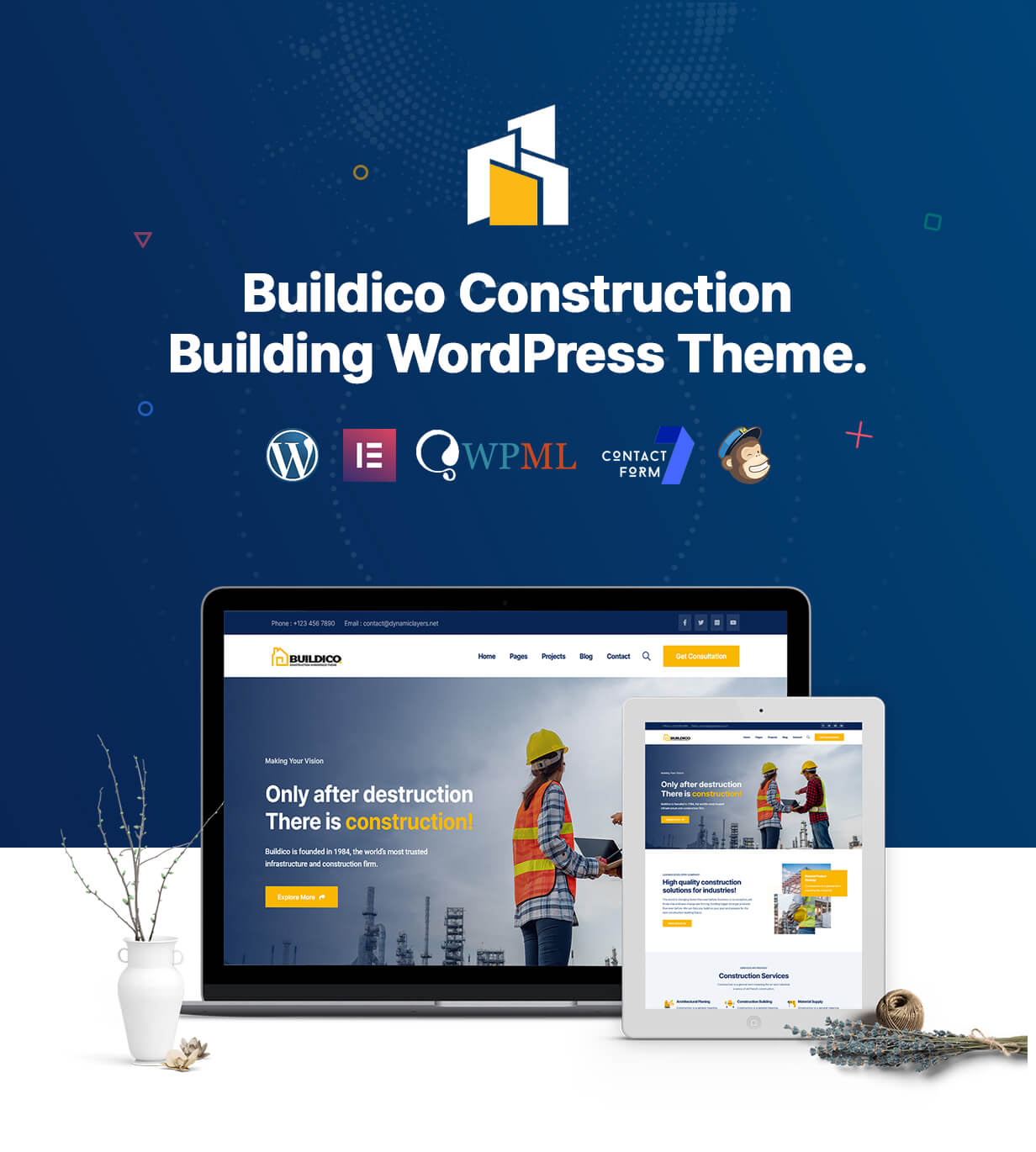 Buildico Construction and Building WordPress Theme