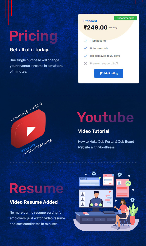 JobZilla - Job Board WordPress Theme