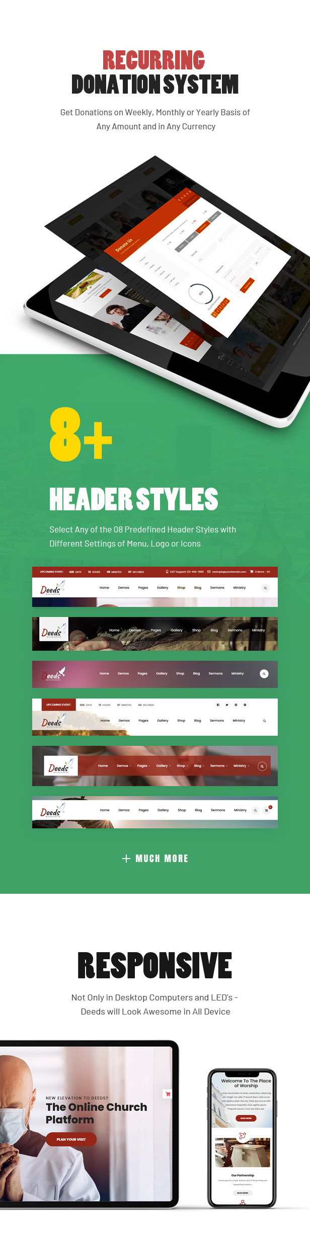 Deeds - Best Responsive Nonprofit Church WordPress Theme - 3