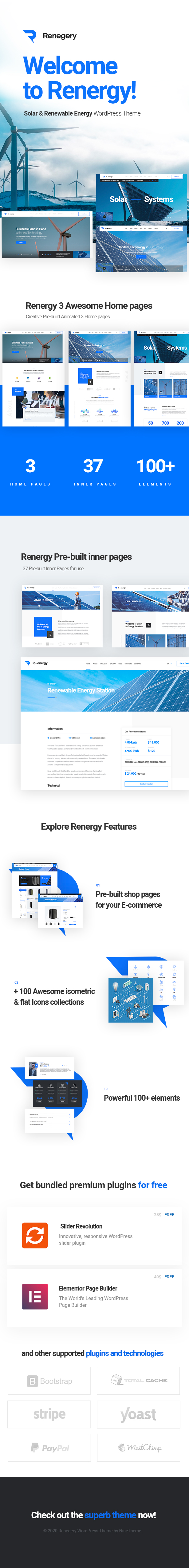 renergy - WordPress solar Energy Theme