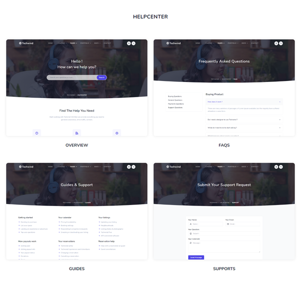 Techwind - Tailwind CSS Multipurpose App, Saas & Software Landing & Admin Dashboard Template - 20
