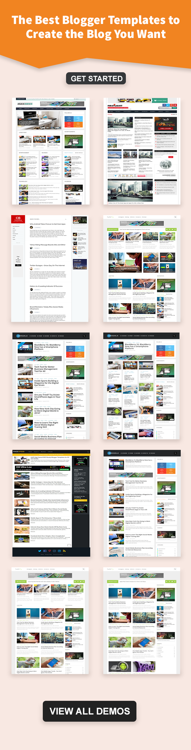 AMP Blogger Templates