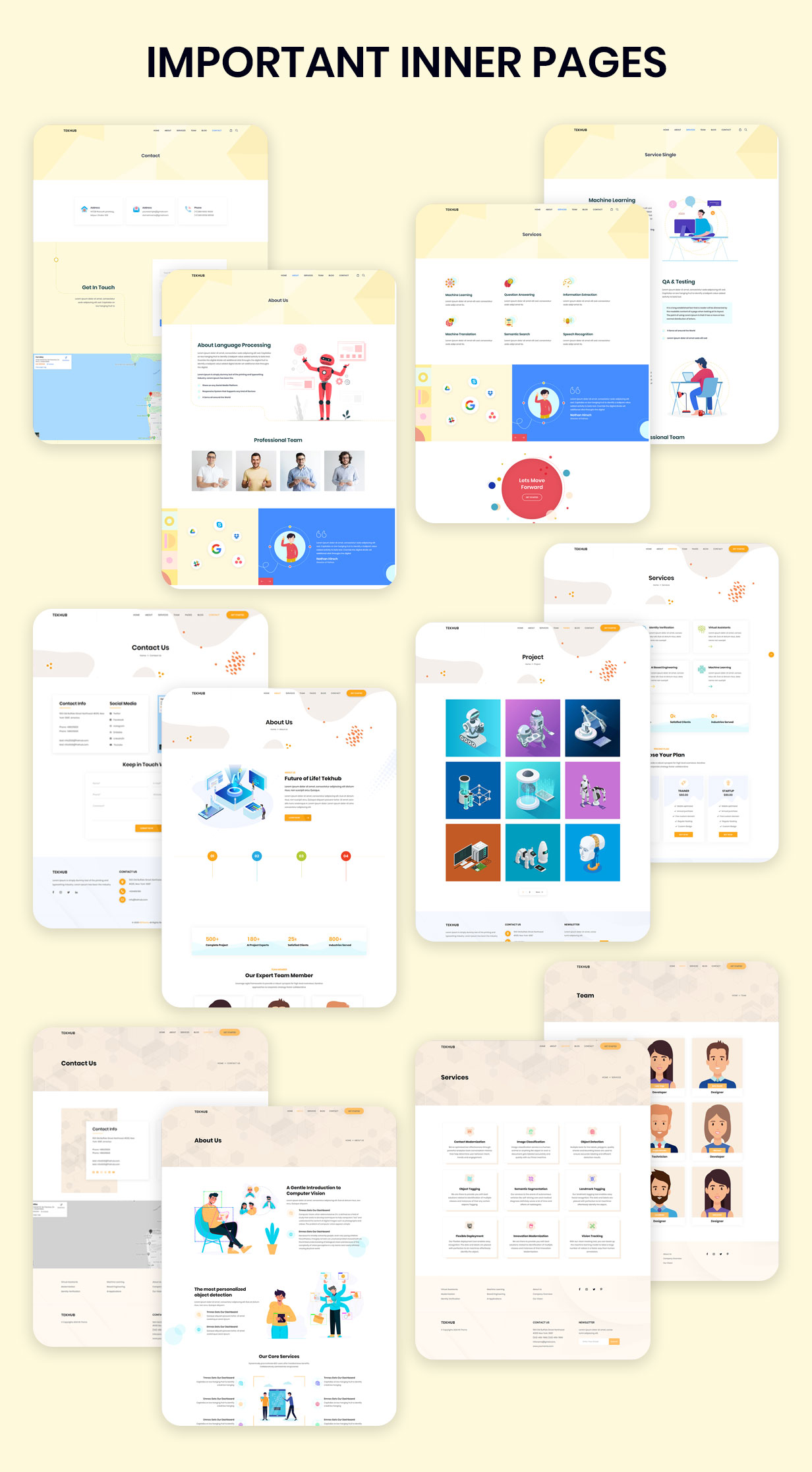 Tekhub - Multipurpose Technology & AI Startup HTML5 Template