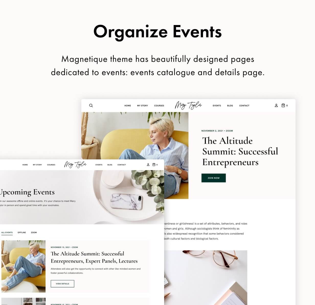 Magnetique WordPress Theme Presentation Image