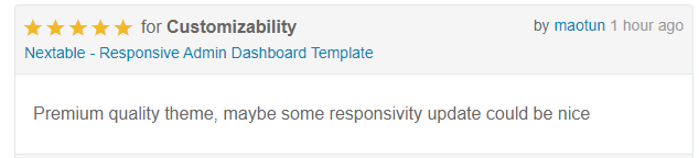 Nextable - Responsive Admin Dashboard Template - 1