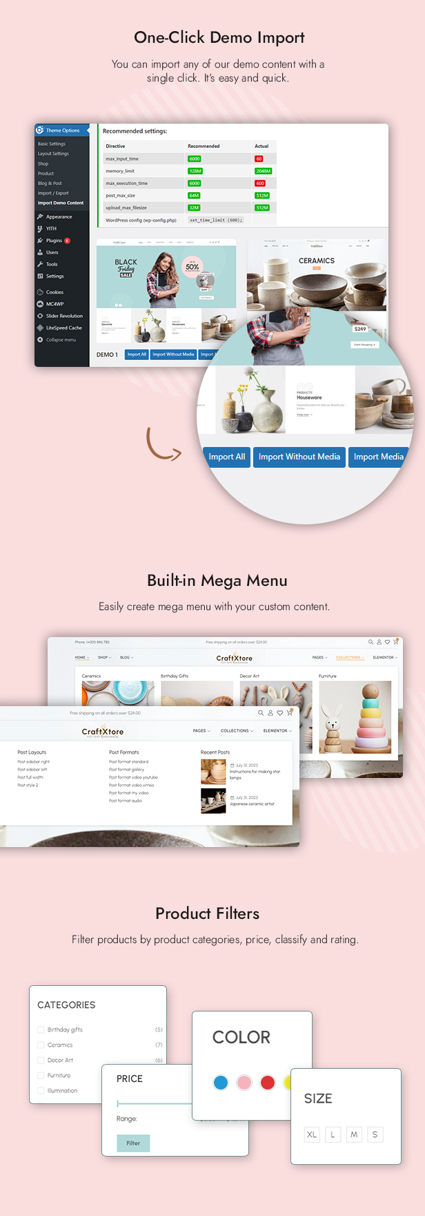 CraftXtore - Handmade, Ceramics and Pottery Shop WooCommerce Theme - 7
