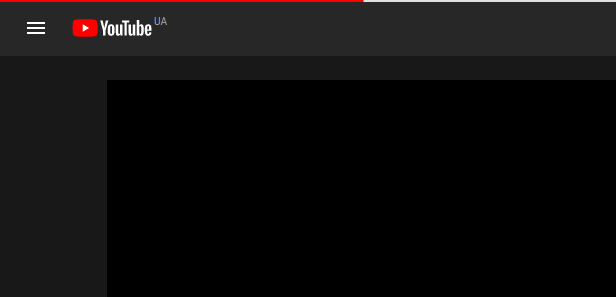 YouTube red line preloader