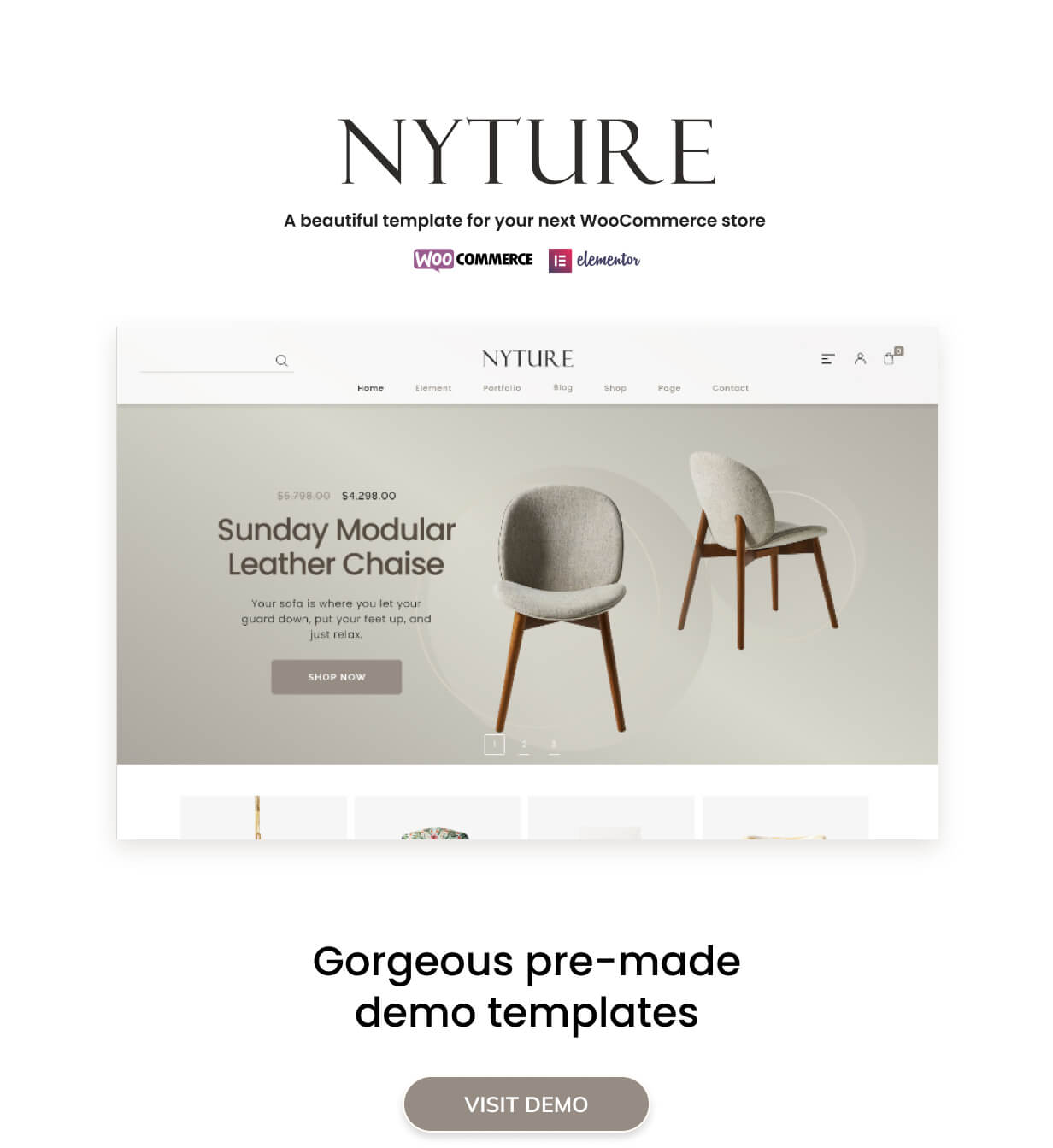 Nyture - Elementor WooCommerce Theme - 2