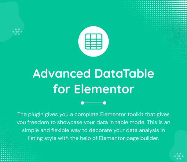 Datalentor - Advanced Data Table for Elementor