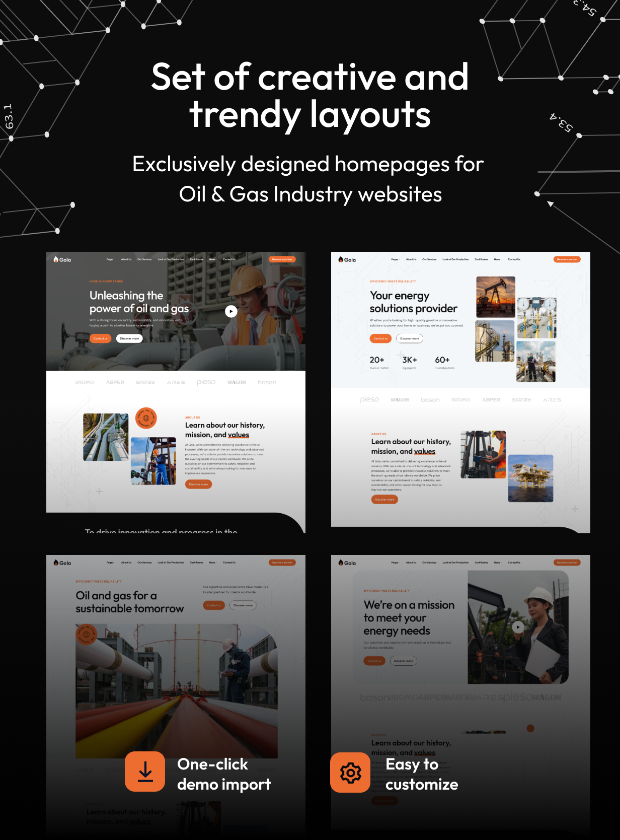 Gola - Oil & Gas Industry WordPress Theme