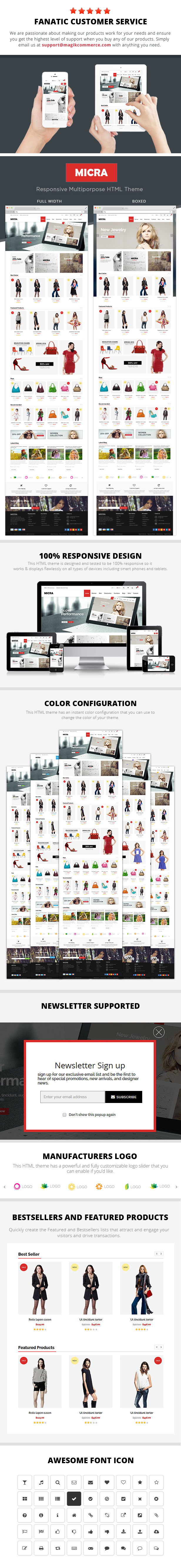 micra responsive html template