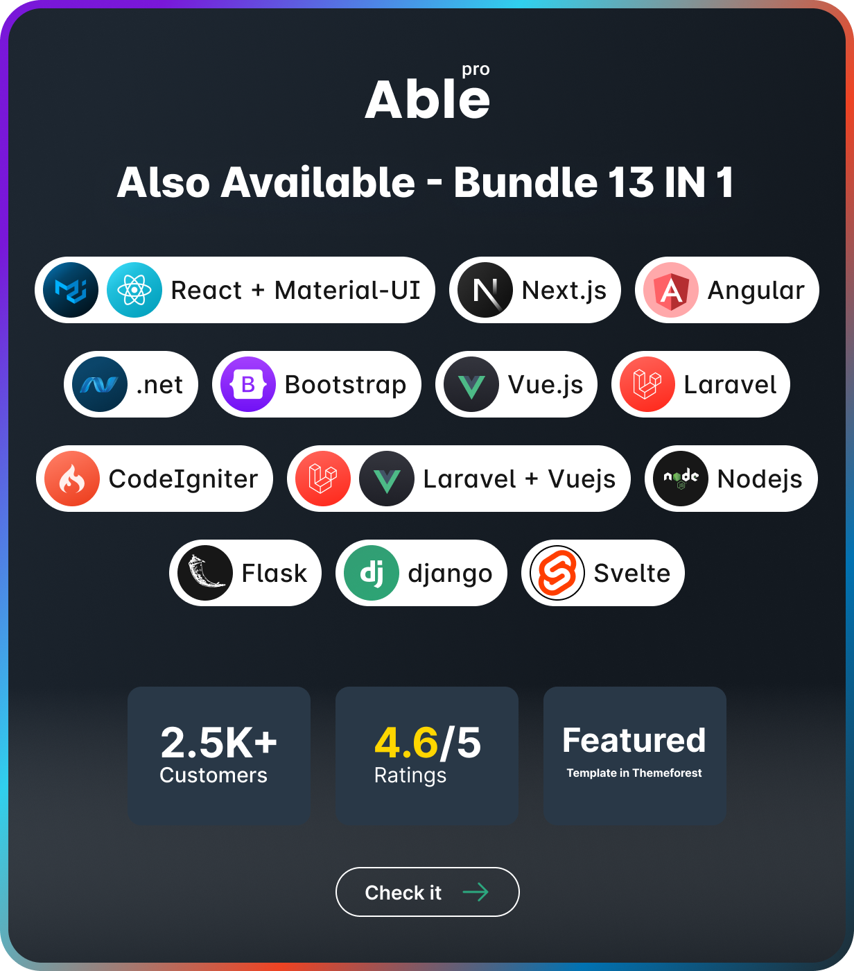 Able Pro Bootstrap Admin Dashboard Template