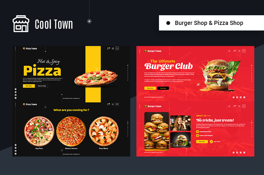 Cool Town | Ice Cream, Cakes & Cookies Bakery HTML5 Template - 1