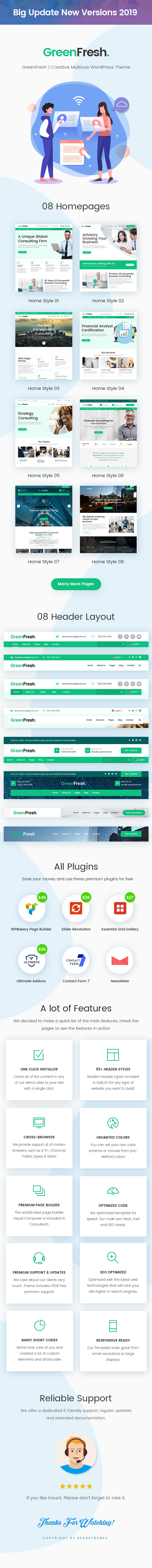 GreenFresh - Creative Multiuse WordPress Theme - 1