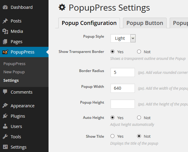Popup Press Popups with Slider & Lightbox for WordPress by MaxLopez