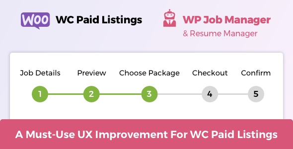 Job & Resume Submit Steps Indicator for WC Paid Listings and WP Job Manager