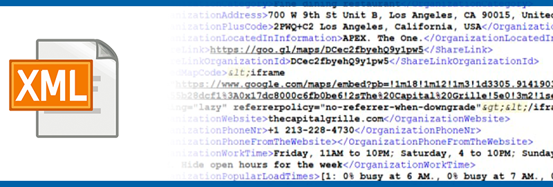 Export data to XML