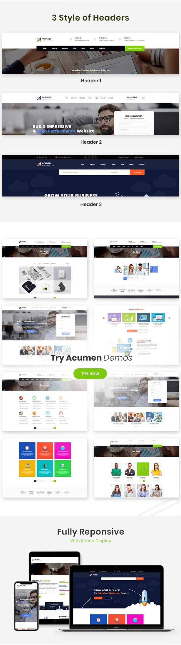 Acumec - Business Multipurpose WordPress Theme - 7