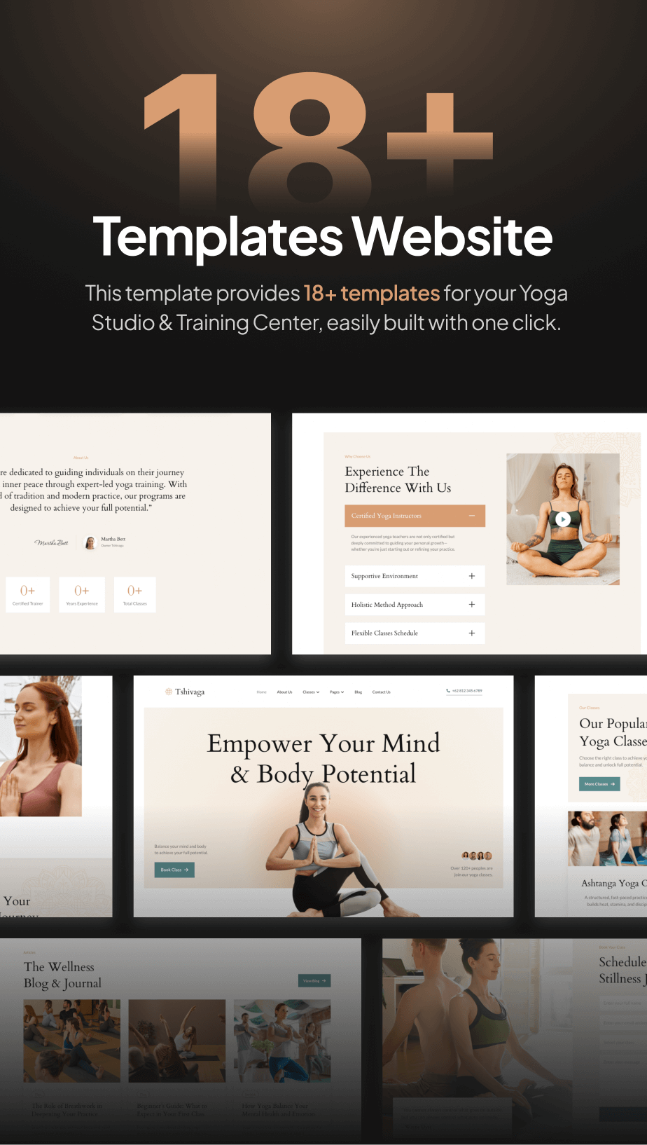 Tshivaga – Yoga Studio & Training Center FSE WordPress Theme - 4