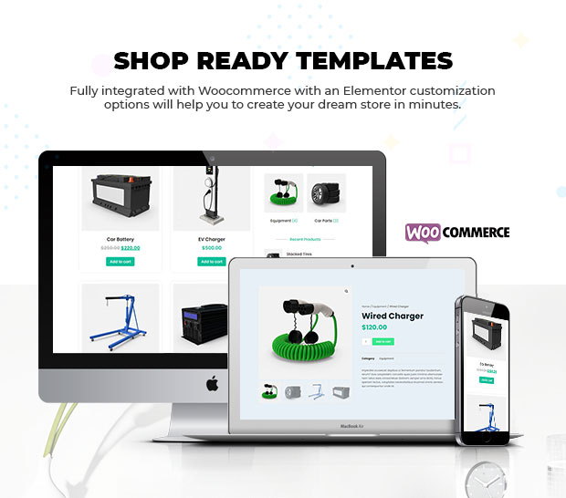 evehicle html woocommerce pages