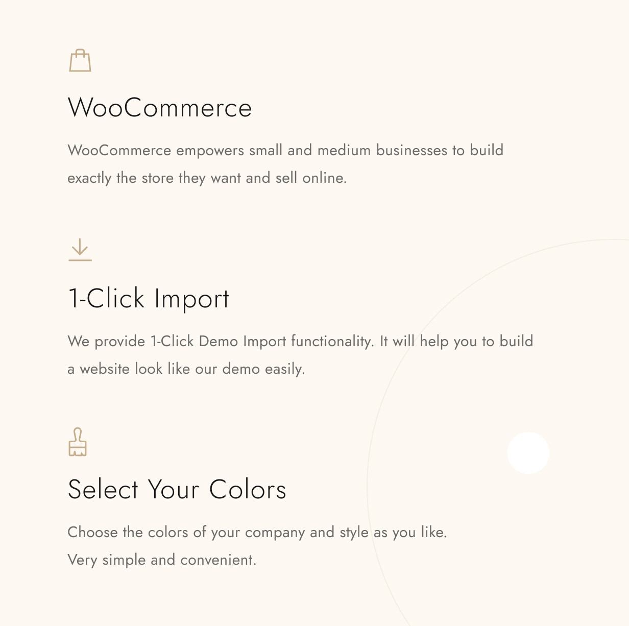 Goldish - Woocommerce - 1-Click Import - Any Colors