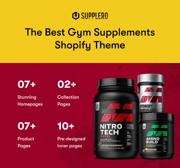 Ap Supplero - Gym & Fitness Supplements Shopify Online Store Premium Theme @ Mxthemes