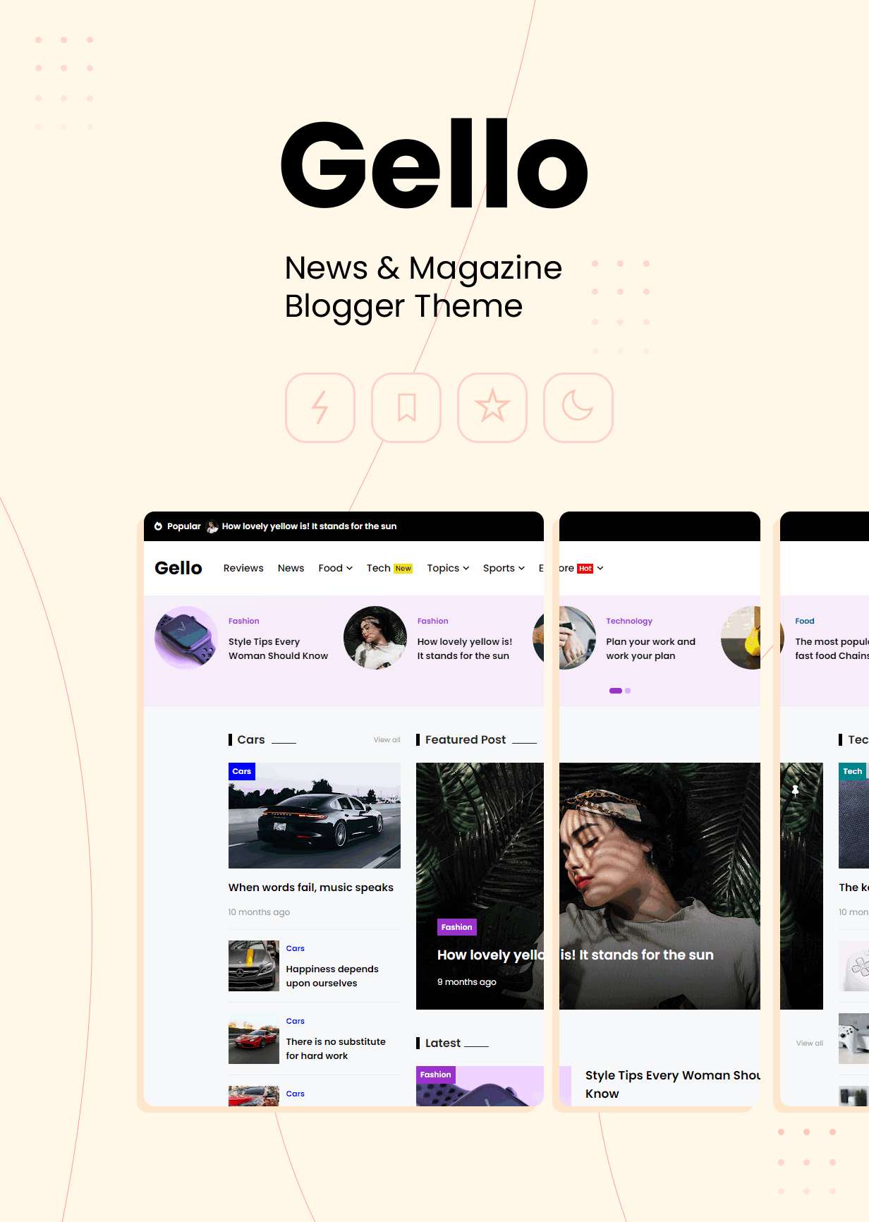 Gello - News & Magazine Blogger Theme