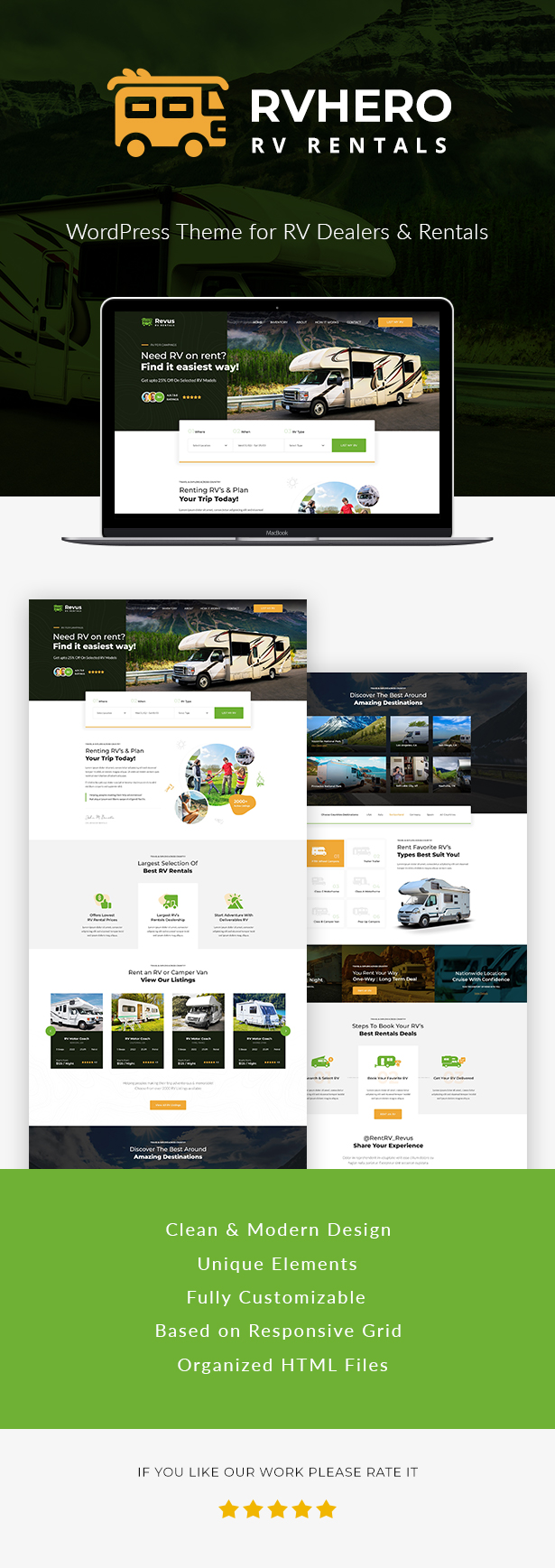Rvhero - RV rental HTML Template - 2