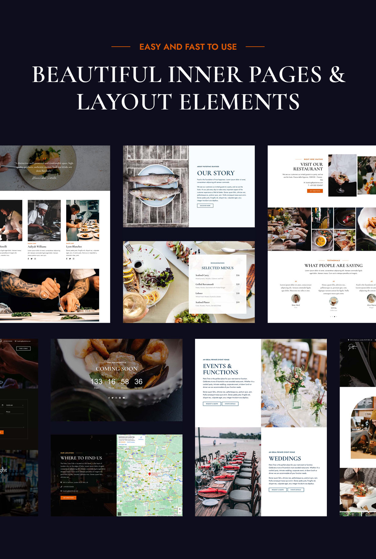 PatioTime - Restaurant WordPress Theme.