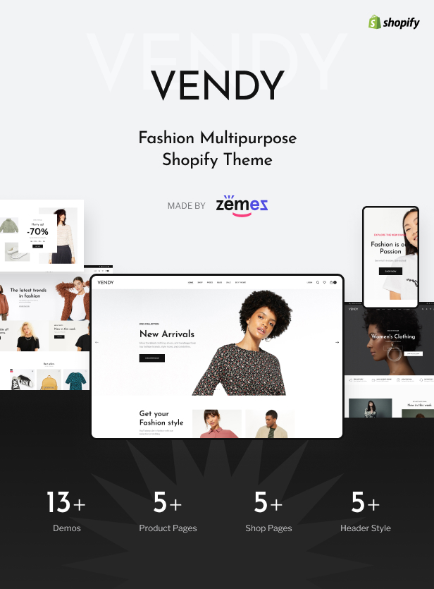 Vendy - Multipurpose Shopify Theme for Fashion - 4