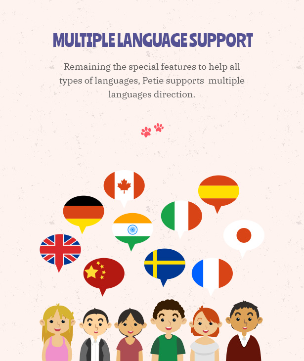 Petie - Pet Care Center & Veterinary WordPress Theme Multiple Language Support