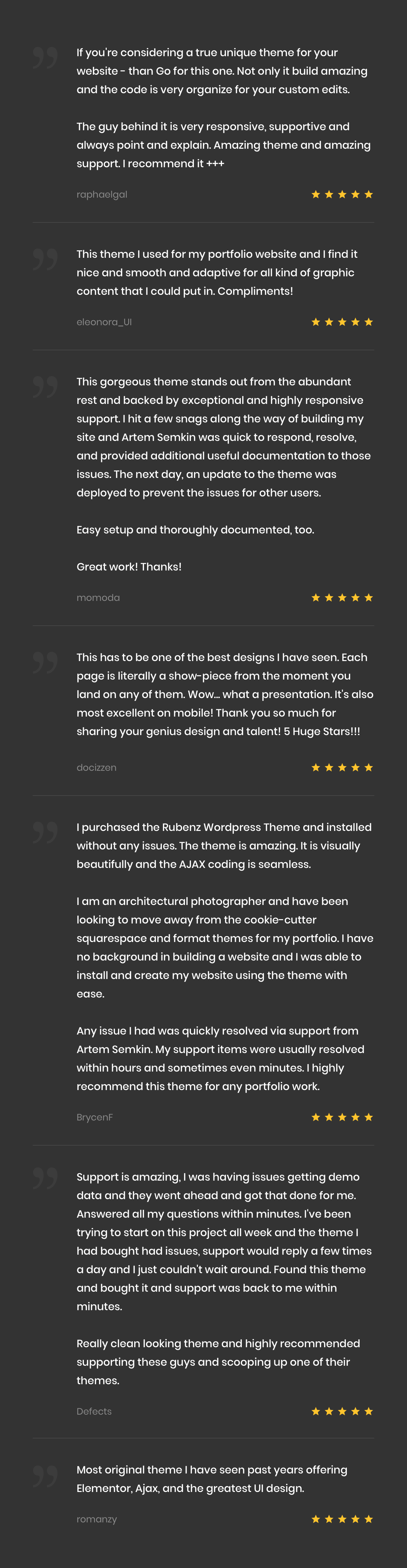 Rubenz – Creative Portfolio AJAX WordPress Theme - 19