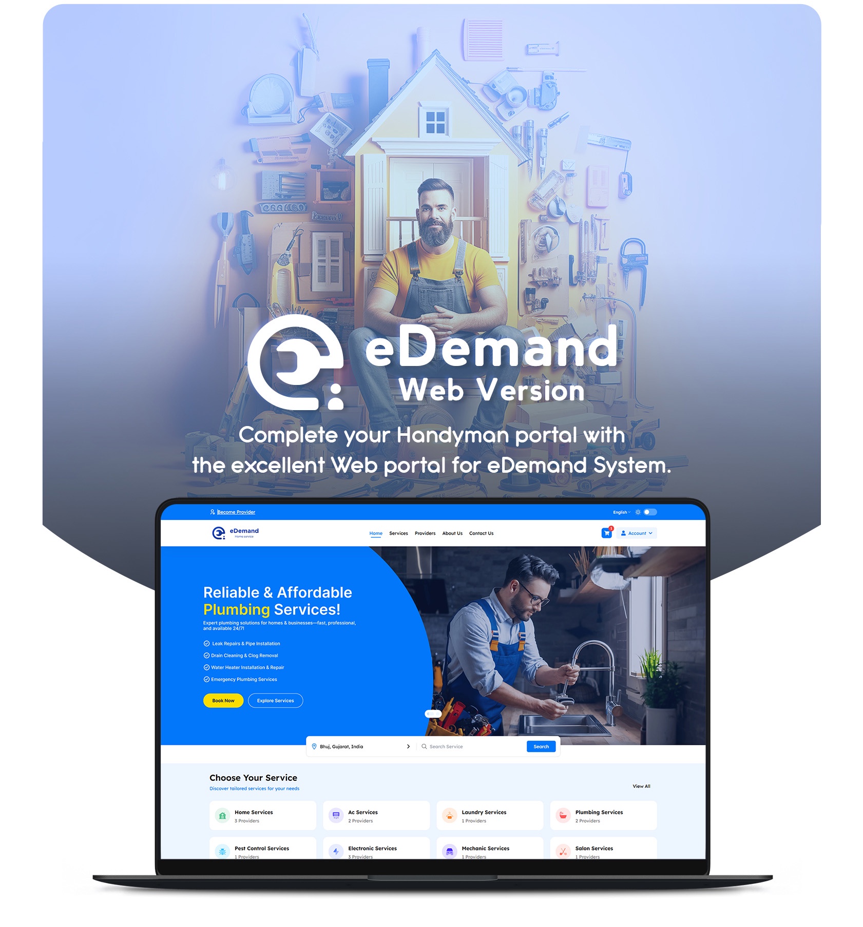 eDemand – Multi Vendor On-Demand Handyman Service App with Flutter & Web Version with PWA Support - 34