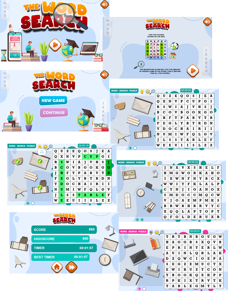 THE WORD SEARCH - HTML5 GAME (C3P) - 1