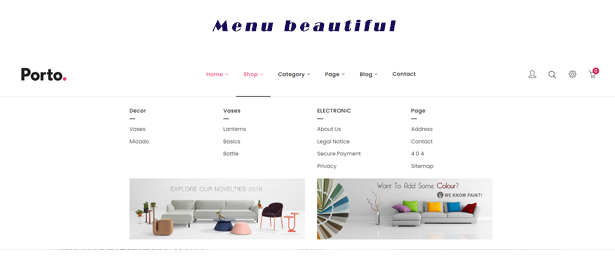 Porto Minimal Furniture eCommerce Theme