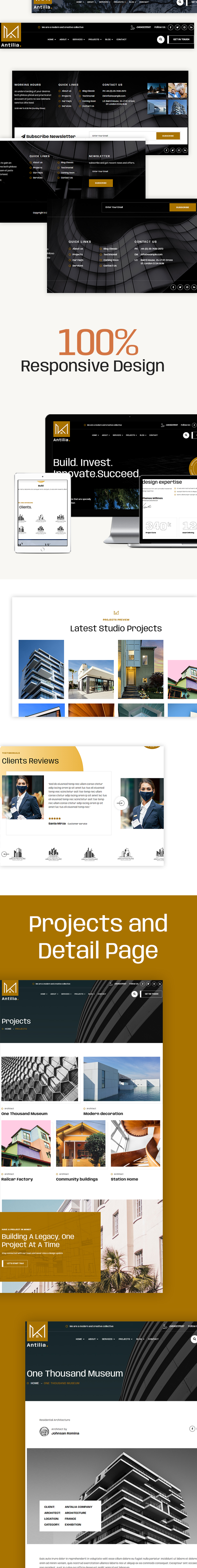 Antilia - Architect & Interior Design WordPress Theme - 4