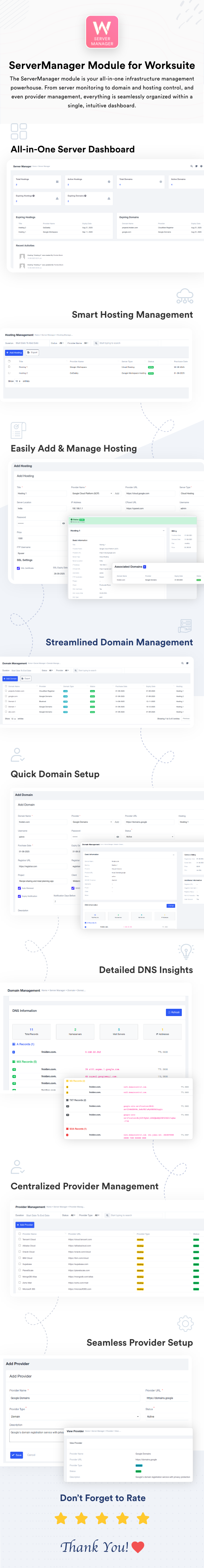 Server Manager Module for Worksuite SAAS - 1