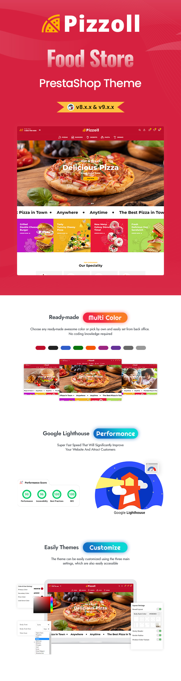 Pizzoll - Pizza & Fast Food Restaurant Prestashop Theme - 1